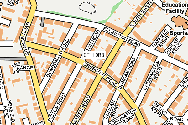 CT11 9RB map - OS OpenMap – Local (Ordnance Survey)