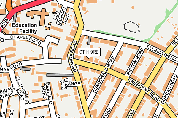 CT11 9RE map - OS OpenMap – Local (Ordnance Survey)