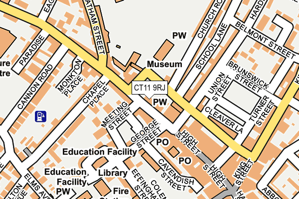 CT11 9RJ map - OS OpenMap – Local (Ordnance Survey)