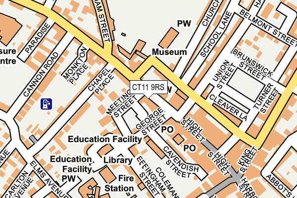 CT11 9RS map - OS OpenMap – Local (Ordnance Survey)