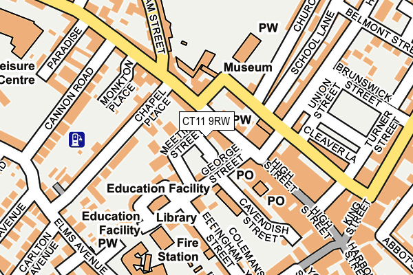 CT11 9RW map - OS OpenMap – Local (Ordnance Survey)