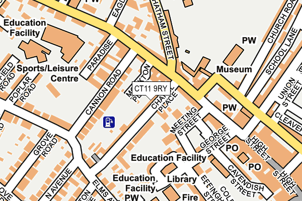CT11 9RY map - OS OpenMap – Local (Ordnance Survey)