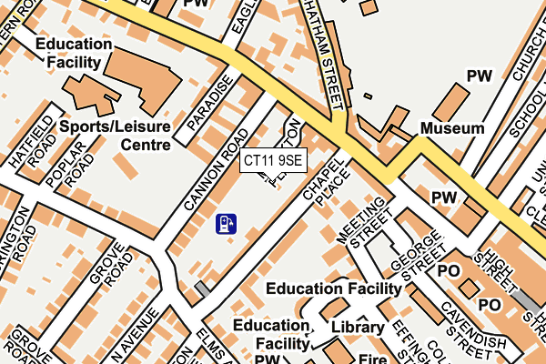 CT11 9SE map - OS OpenMap – Local (Ordnance Survey)