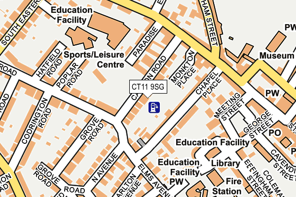 CT11 9SG map - OS OpenMap – Local (Ordnance Survey)