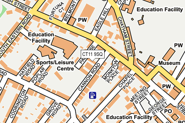 CT11 9SQ map - OS OpenMap – Local (Ordnance Survey)