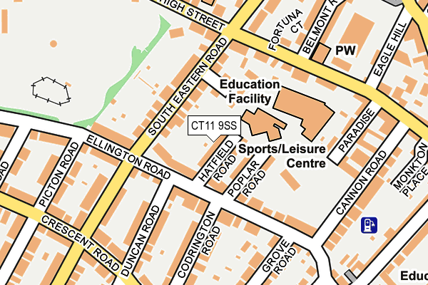 CT11 9SS map - OS OpenMap – Local (Ordnance Survey)