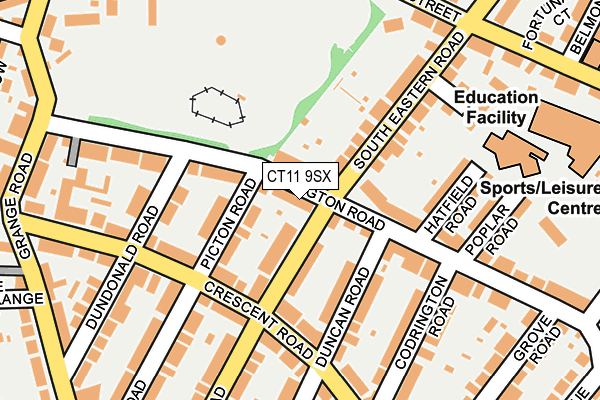 CT11 9SX map - OS OpenMap – Local (Ordnance Survey)