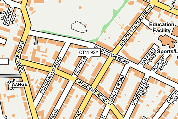 CT11 9SY map - OS OpenMap – Local (Ordnance Survey)