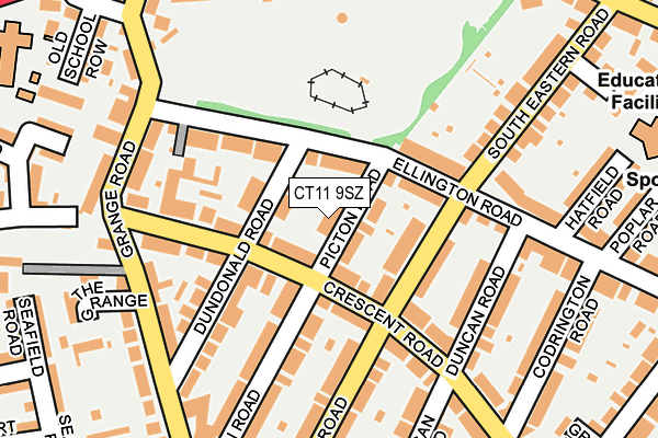 CT11 9SZ map - OS OpenMap – Local (Ordnance Survey)