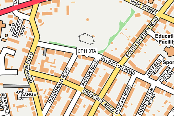 CT11 9TA map - OS OpenMap – Local (Ordnance Survey)