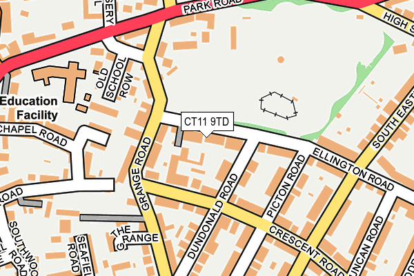 CT11 9TD map - OS OpenMap – Local (Ordnance Survey)