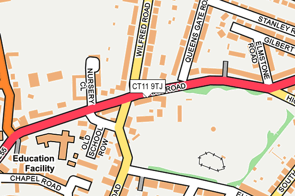 CT11 9TJ map - OS OpenMap – Local (Ordnance Survey)