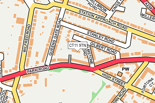 CT11 9TN map - OS OpenMap – Local (Ordnance Survey)