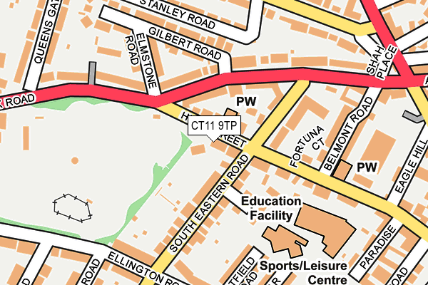 CT11 9TP map - OS OpenMap – Local (Ordnance Survey)
