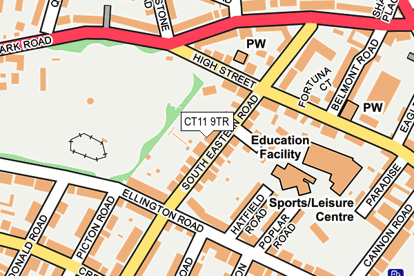 CT11 9TR map - OS OpenMap – Local (Ordnance Survey)