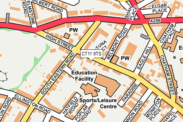 CT11 9TS map - OS OpenMap – Local (Ordnance Survey)