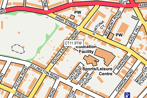 CT11 9TW map - OS OpenMap – Local (Ordnance Survey)