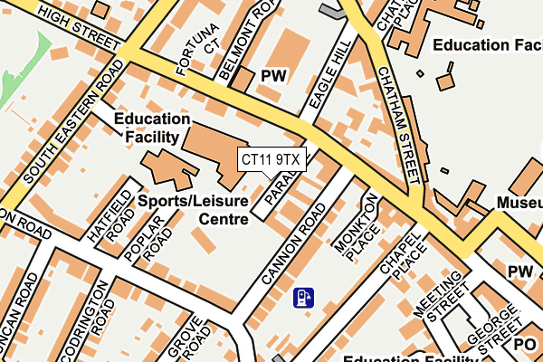CT11 9TX map - OS OpenMap – Local (Ordnance Survey)