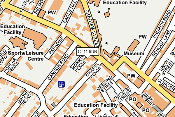 CT11 9UB map - OS OpenMap – Local (Ordnance Survey)