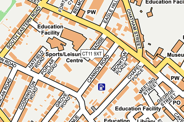 CT11 9XT map - OS OpenMap – Local (Ordnance Survey)