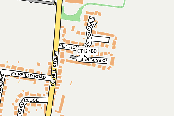 CT12 4BD map - OS OpenMap – Local (Ordnance Survey)