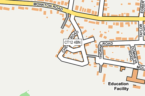 CT12 4BN map - OS OpenMap – Local (Ordnance Survey)