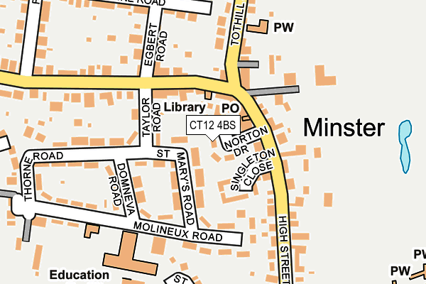 CT12 4BS map - OS OpenMap – Local (Ordnance Survey)