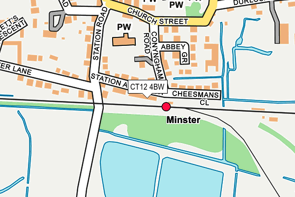 CT12 4BW map - OS OpenMap – Local (Ordnance Survey)