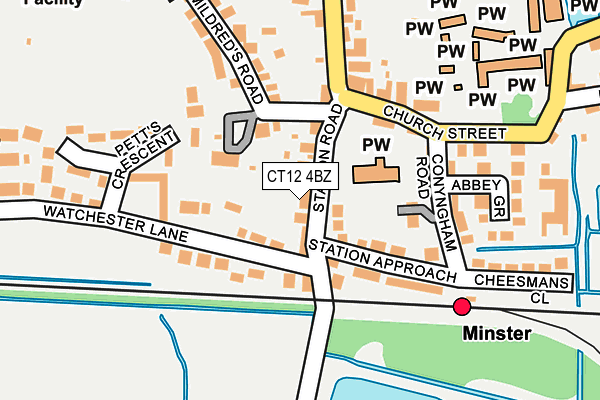 CT12 4BZ map - OS OpenMap – Local (Ordnance Survey)