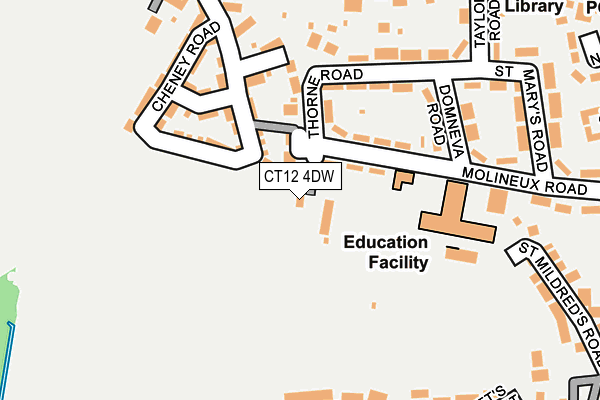 CT12 4DW map - OS OpenMap – Local (Ordnance Survey)
