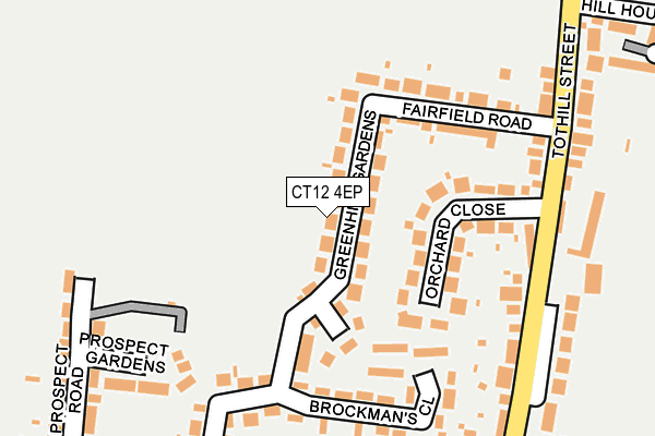 CT12 4EP map - OS OpenMap – Local (Ordnance Survey)