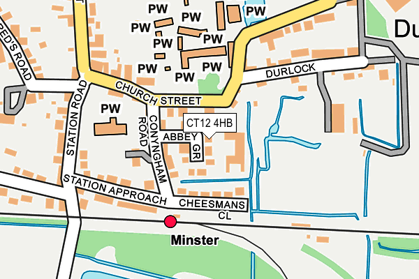 CT12 4HB map - OS OpenMap – Local (Ordnance Survey)