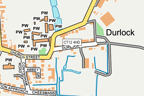 CT12 4HD map - OS OpenMap – Local (Ordnance Survey)