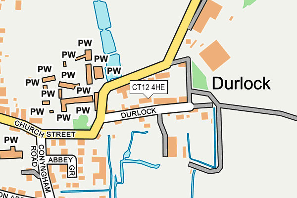 CT12 4HE map - OS OpenMap – Local (Ordnance Survey)