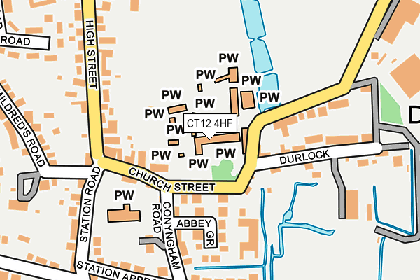 CT12 4HF map - OS OpenMap – Local (Ordnance Survey)