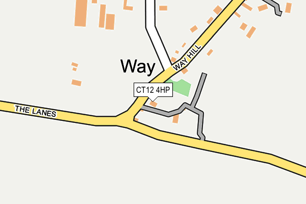 CT12 4HP map - OS OpenMap – Local (Ordnance Survey)