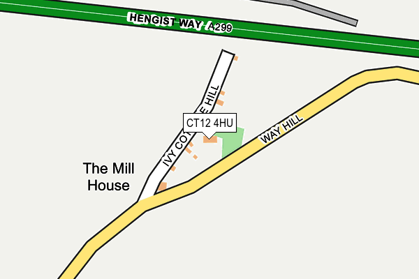 CT12 4HU map - OS OpenMap – Local (Ordnance Survey)