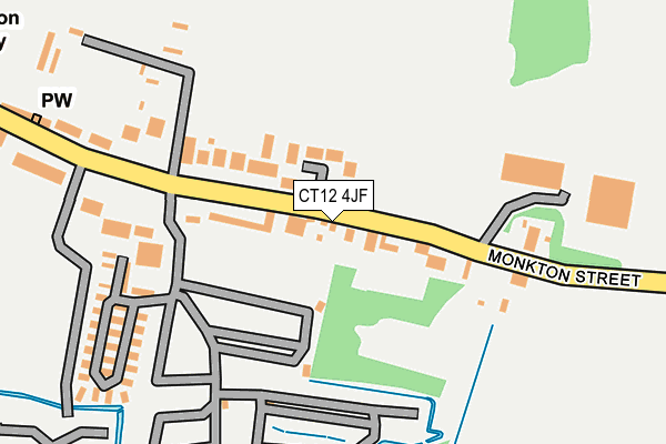 CT12 4JF map - OS OpenMap – Local (Ordnance Survey)
