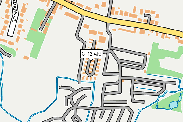 CT12 4JG map - OS OpenMap – Local (Ordnance Survey)