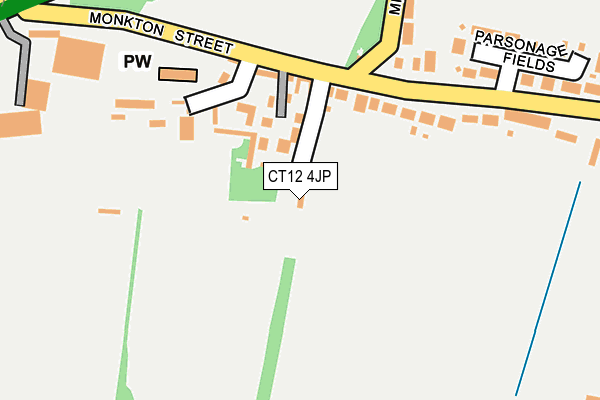 CT12 4JP map - OS OpenMap – Local (Ordnance Survey)
