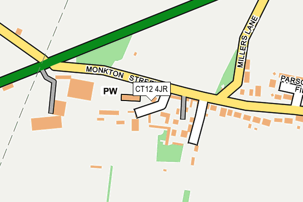 CT12 4JR map - OS OpenMap – Local (Ordnance Survey)