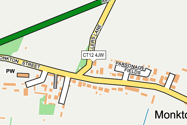 CT12 4JW map - OS OpenMap – Local (Ordnance Survey)