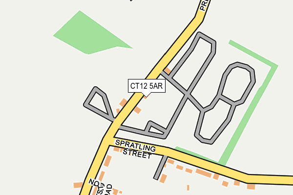 CT12 5AR map - OS OpenMap – Local (Ordnance Survey)