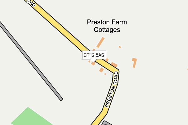 CT12 5AS map - OS OpenMap – Local (Ordnance Survey)