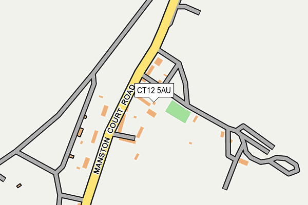 CT12 5AU map - OS OpenMap – Local (Ordnance Survey)