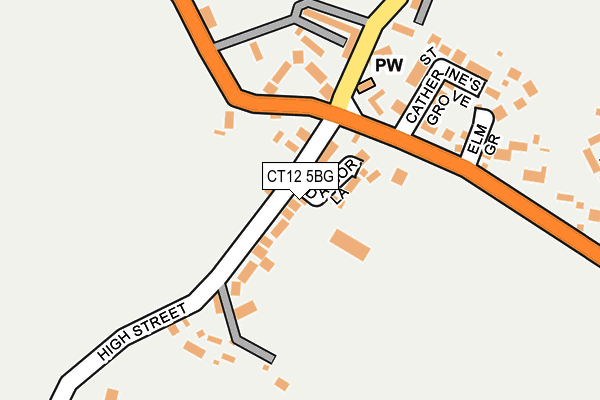 CT12 5BG map - OS OpenMap – Local (Ordnance Survey)
