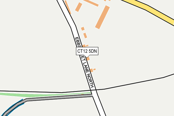 CT12 5DN map - OS OpenMap – Local (Ordnance Survey)