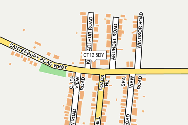 CT12 5DY map - OS OpenMap – Local (Ordnance Survey)