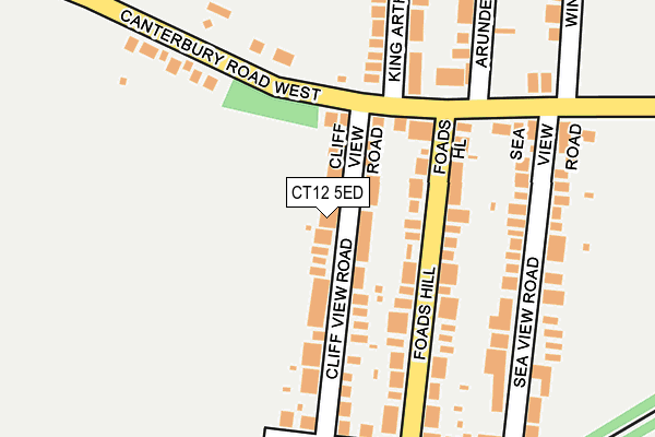 CT12 5ED map - OS OpenMap – Local (Ordnance Survey)