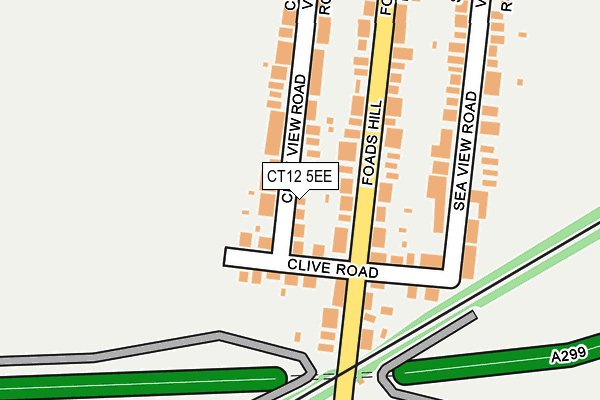 CT12 5EE map - OS OpenMap – Local (Ordnance Survey)